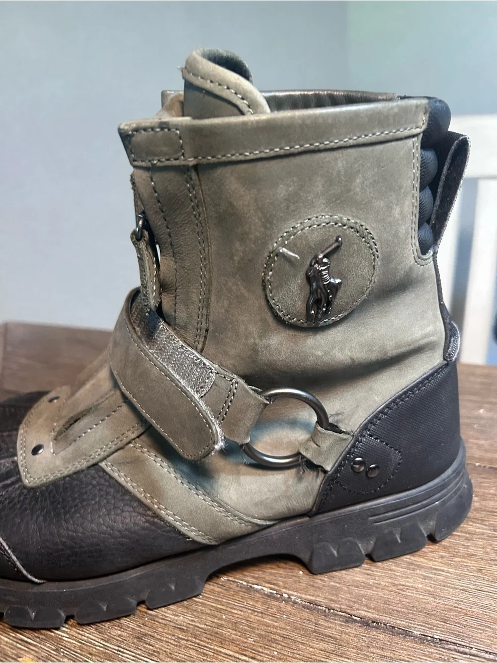 Polo Ralph Lauren conquest Hi III boot size 9d